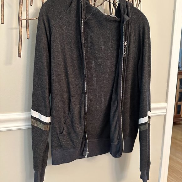 Peace Love Yoga, Grey Hoodie, Spiritual Gangster - Picture 5 of 7